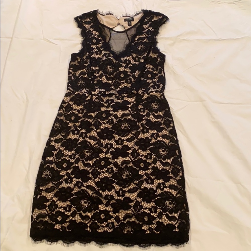 Black Lace semi- formal dress